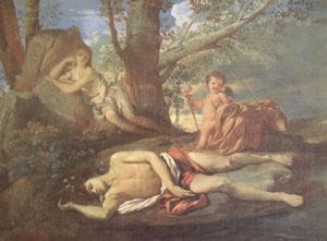 Nicolas Poussin E-cho and Narcissus (mk05) oil painting image